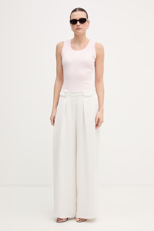 Mos Mosh top z domieszką jedwabiu 168310 różowy SS26