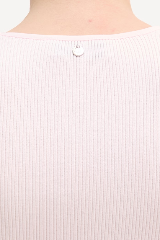 Mos Mosh top z domieszką jedwabiu 168310 różowy