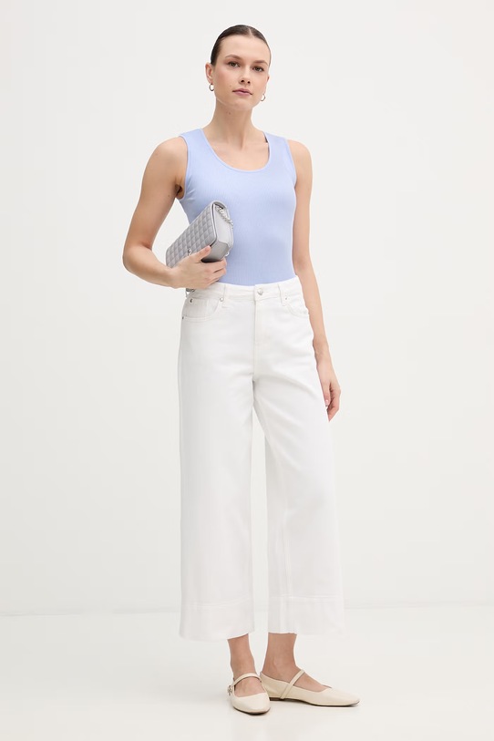 Mos Mosh top con aggiunta di seta 168310 blu SS26