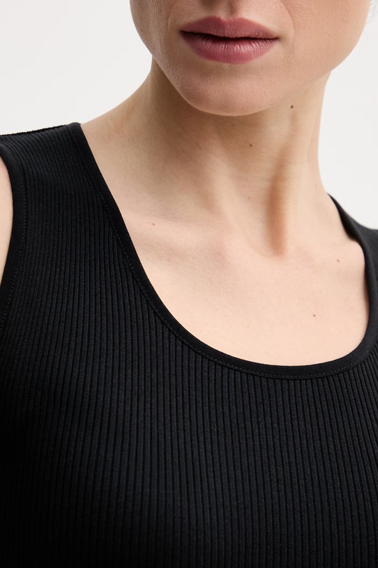 Топ с примесью шелка Mos Mosh чёрный 168310