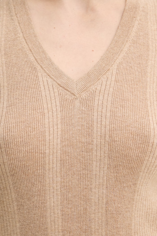 Mos Mosh vesta dámská s příměsí kašmíru 168700 béžová