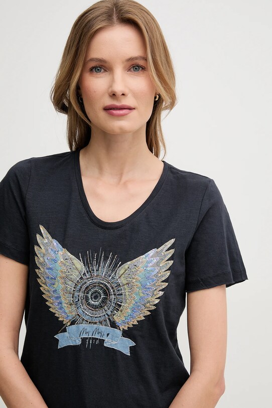 Mos Mosh t-shirt in cotone blu navy 170520