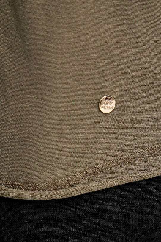 Βαμβακερό μπλουζάκι Mos Mosh 168100. πράσινο