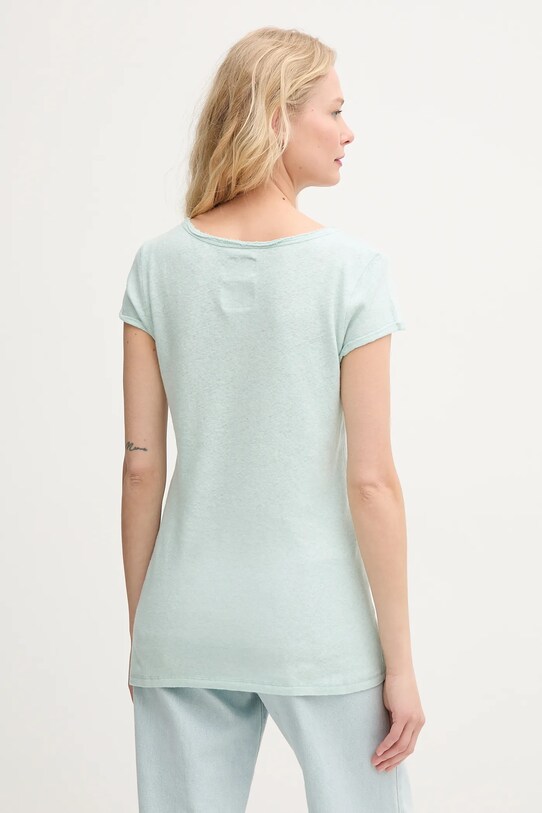 Одяг Льняна футболка Mos Mosh 117440 бірюзовий