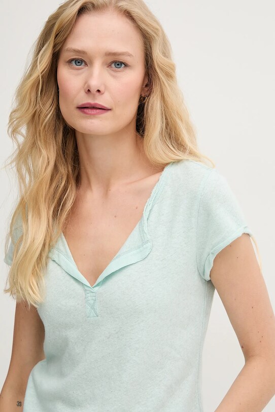 Mos Mosh tricou de in turcoaz 117440