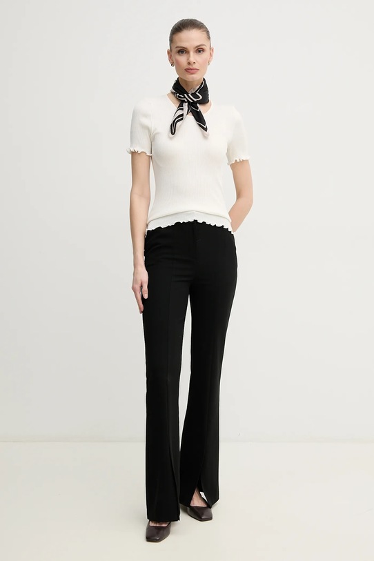 Mos Mosh tricou din amestec de mătase 168300 bej ZS25