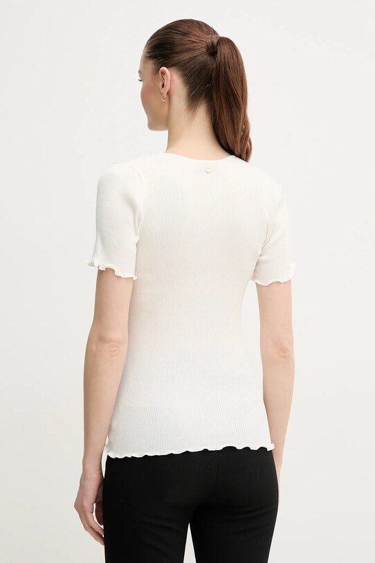 Ρούχα T-shirt από μείγμα μεταξιού Mos Mosh 168300 μπεζ