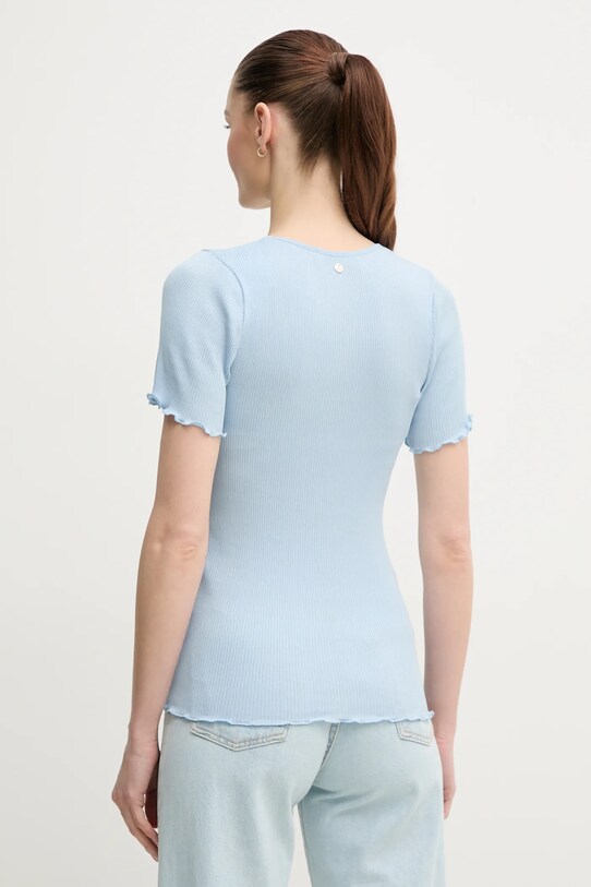 Ρούχα T-shirt από μείγμα μεταξιού Mos Mosh 168300 μπλε