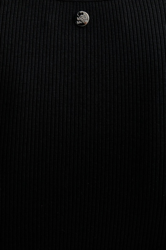 Mos Mosh t-shirt z domieszką jedwabiu 168300 czarny