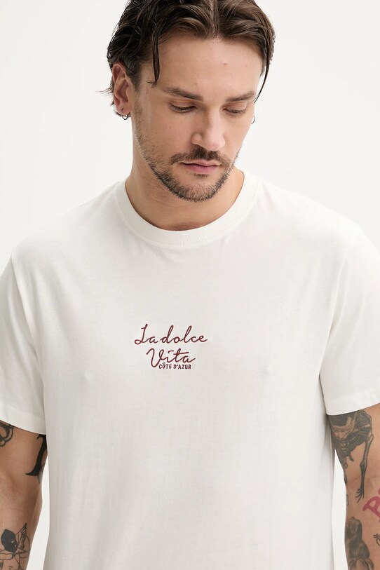 Solid tricou din bumbac PEDRO alb 21108606.114201