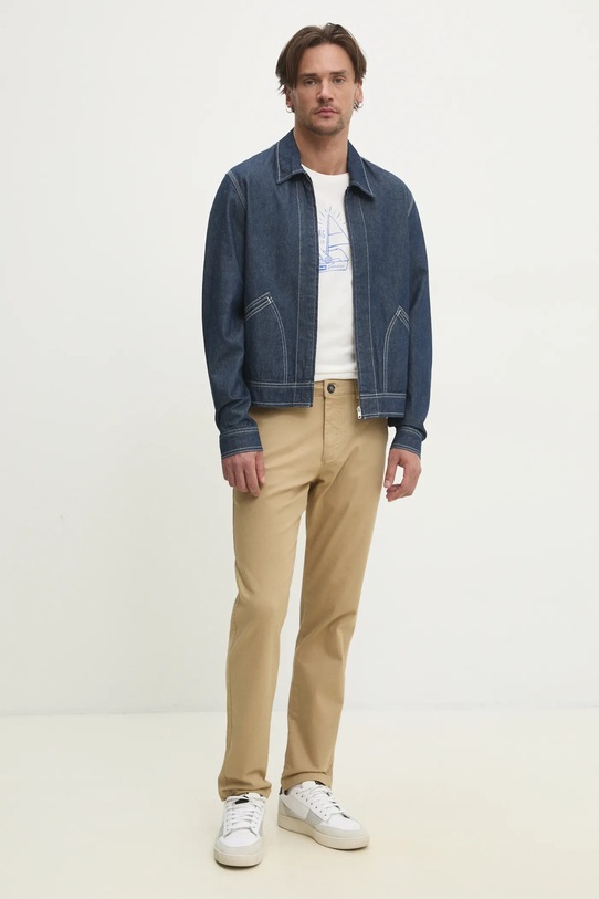 Solid t-shirt bawełniany ODELL 21108509.114201 biały ZS25