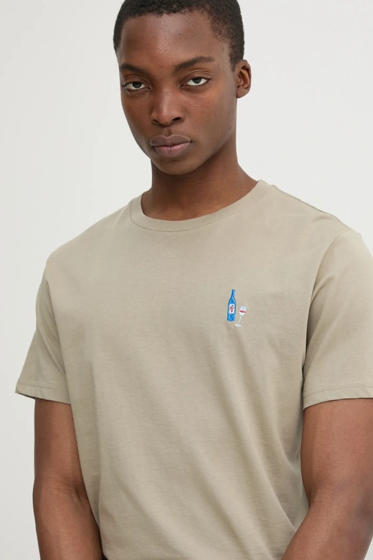 Solid tricou din bumbac OWENS verde 21108510.170610