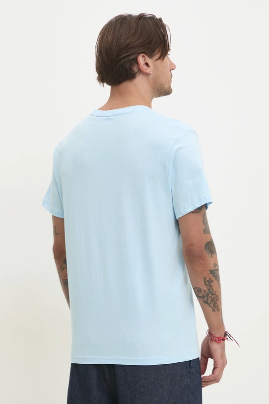 Îmbrăcăminte Solid tricou din bumbac OSBOURNE 21108511.144317 albastru