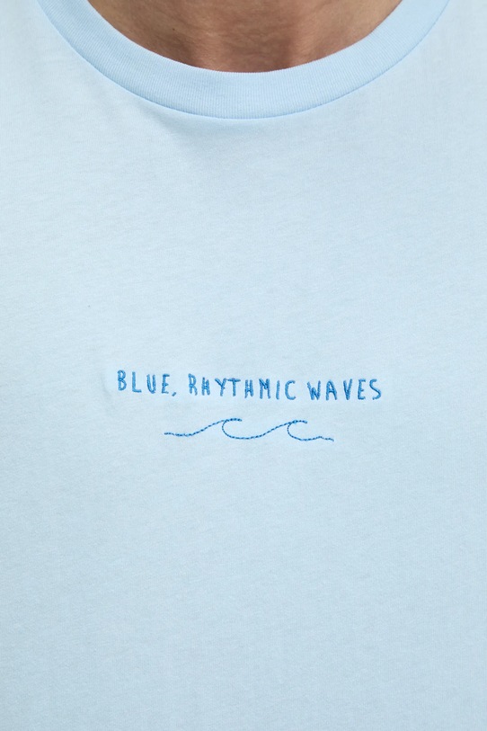Solid tricou din bumbac OSBOURNE 21108511.144317 albastru