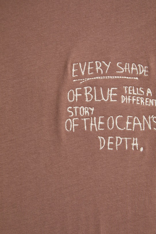 Бавовняна футболка Solid OSBOURNE 21108511.181314 коричневий