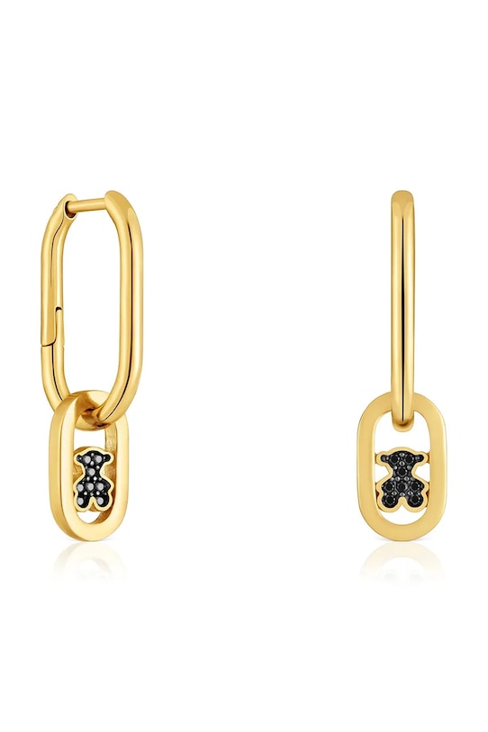 Pozlátené strieborné náušnice Tous striebro zlatá 1004566800