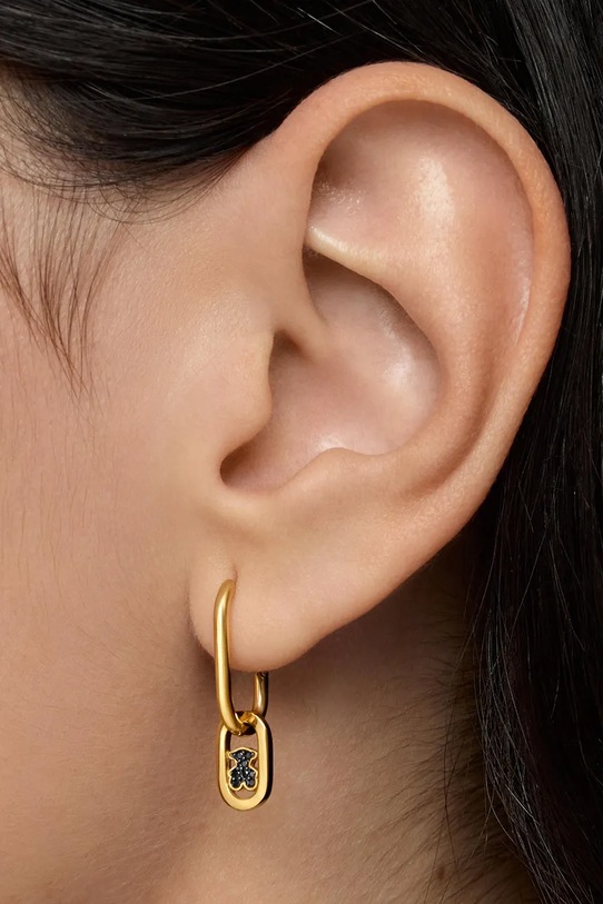 Срібні сережки з позолотою Tous 1004566800