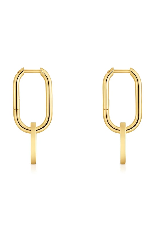 Pozlátené strieborné náušnice Tous 1004566800 zlatá ZS26