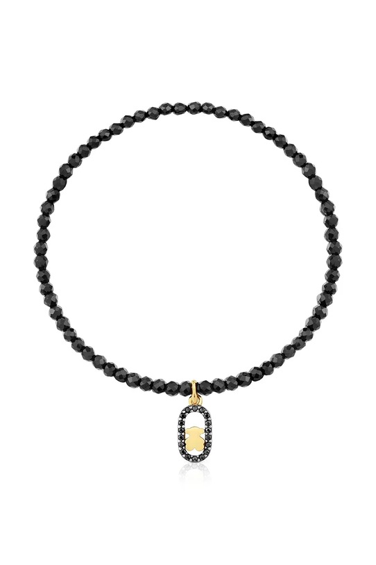 Pozlaćena srebrna narukvica Tous srebro crna 1004567300