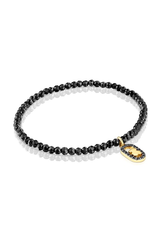 Pozlaćena srebrna narukvica Tous 1004567300 crna ZS26