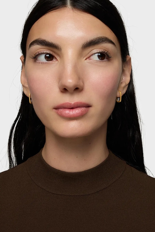 Pozlátené náušnice Tous 1004559200 zlatá