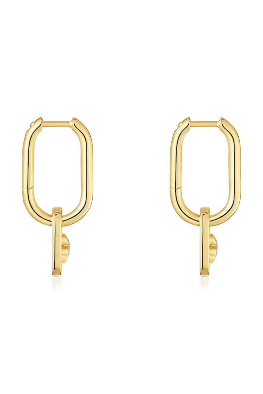 Pozlacené stříbrné náušnice Tous 1004559300 zlatá ZS26