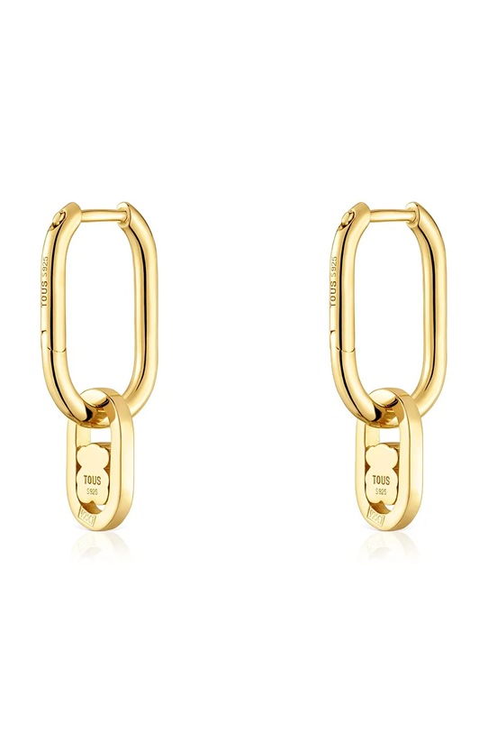 Doplňky Pozlacené stříbrné náušnice Tous 1004559300 zlatá