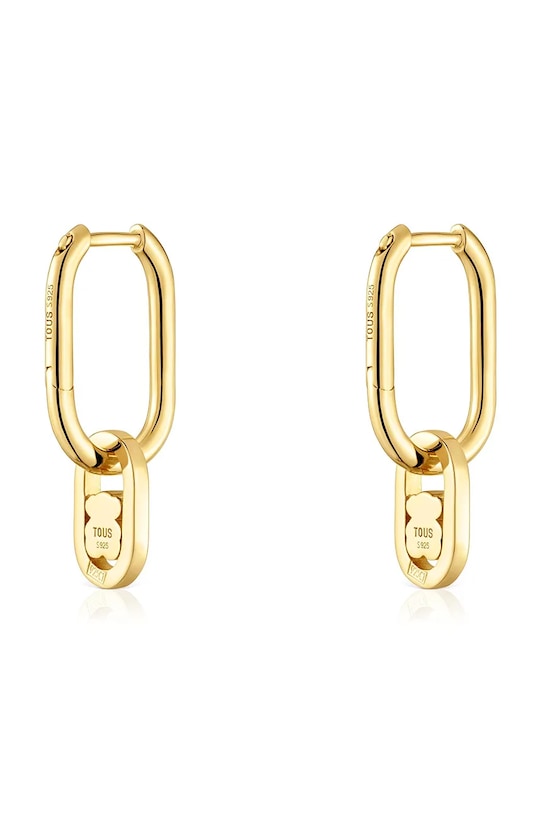 Doplňky Pozlacené stříbrné náušnice Tous 1004559300 zlatá