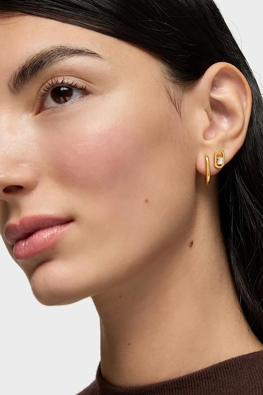 Pozlátené náušnice Tous 1004560300 zlatá