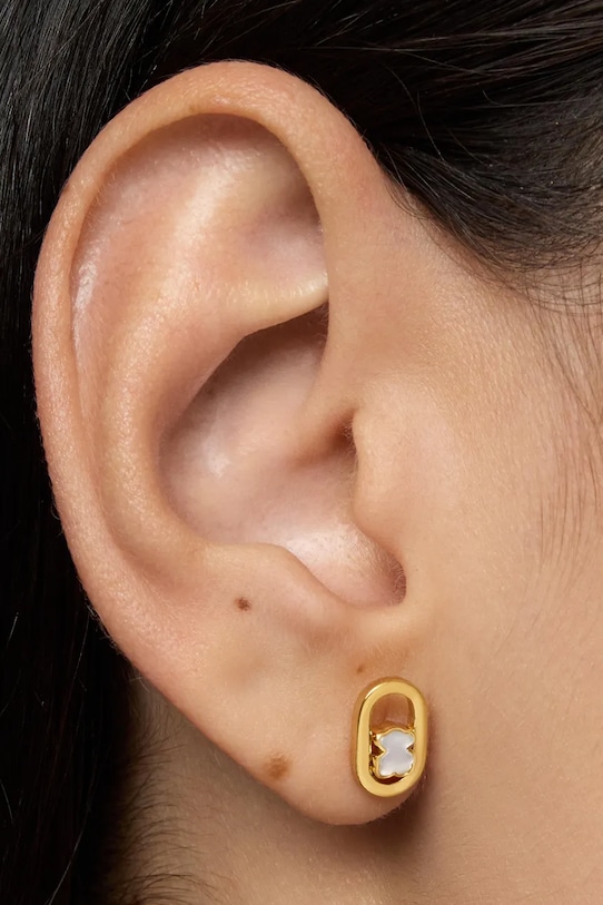 Pozlátené náušnice Tous 1004560300