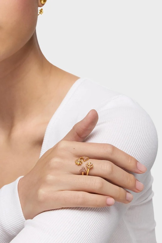 Tous Δαχτυλίδι γυναικείο επιχρυσωμένο ασήμι 1004562008 χρυσαφί