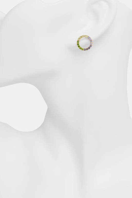 Akcesoria Tous kolczyki srebrne pozłacane 1004564700 złoty