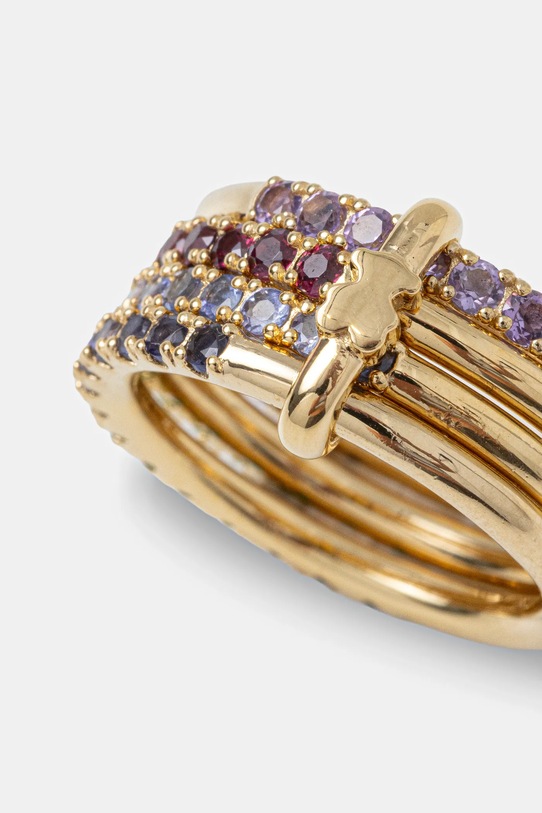 Tous pierścionek pozłacany 1004566112 złoty ZS26