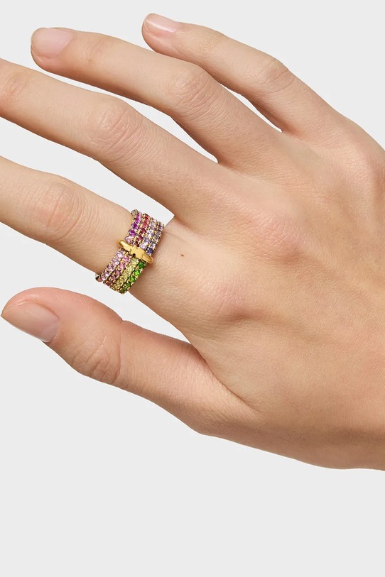 Позлатен сребърен пръстен Tous 1004566114