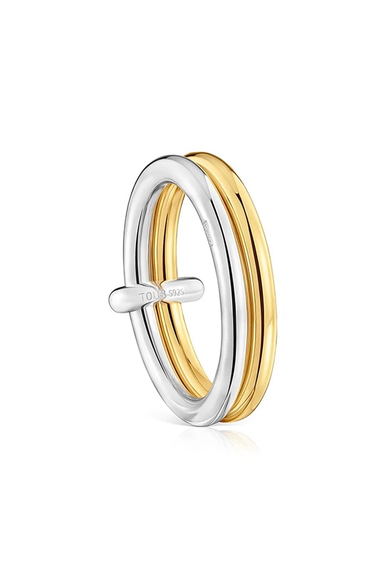 Tous pierścionek srebrny pozłacane złoty 1004566012