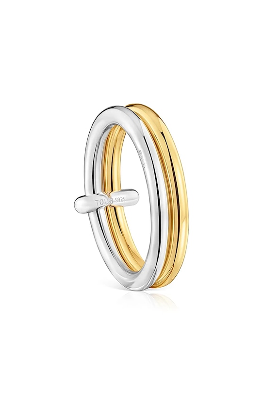 Tous pierścionek srebrny pozłacane złoty 1004566012