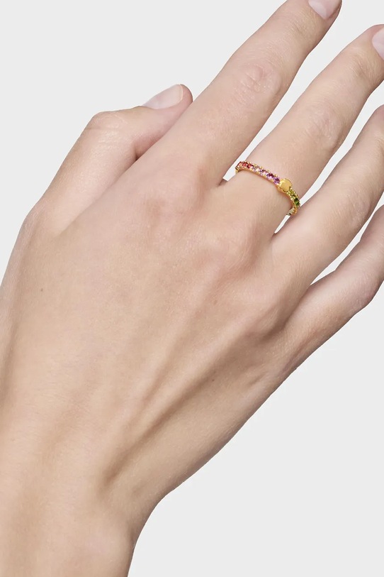 Tous pierścionek ze srebra pokrytego złotem 1004564012