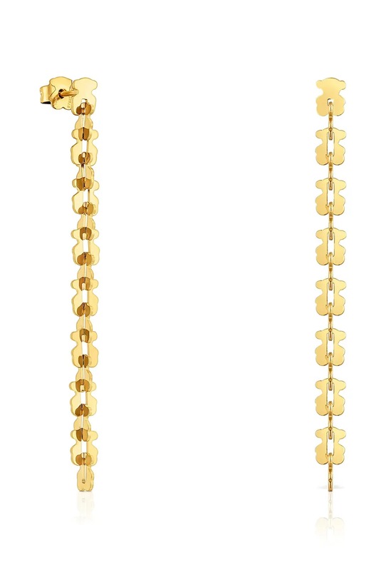 Tous kolczyki damskie ze stali nierdzewnej złoty 1004573000