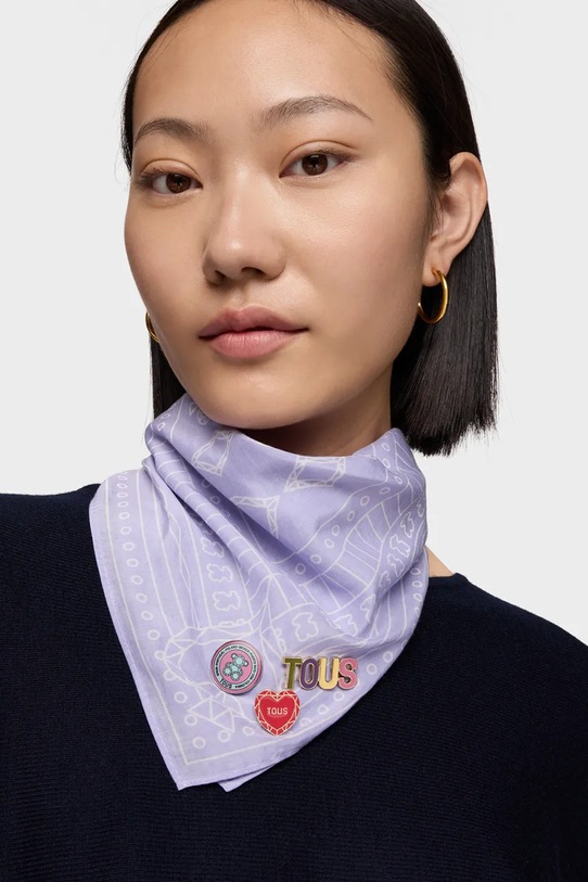 Tous przypinki 5-pack biały 2002377155