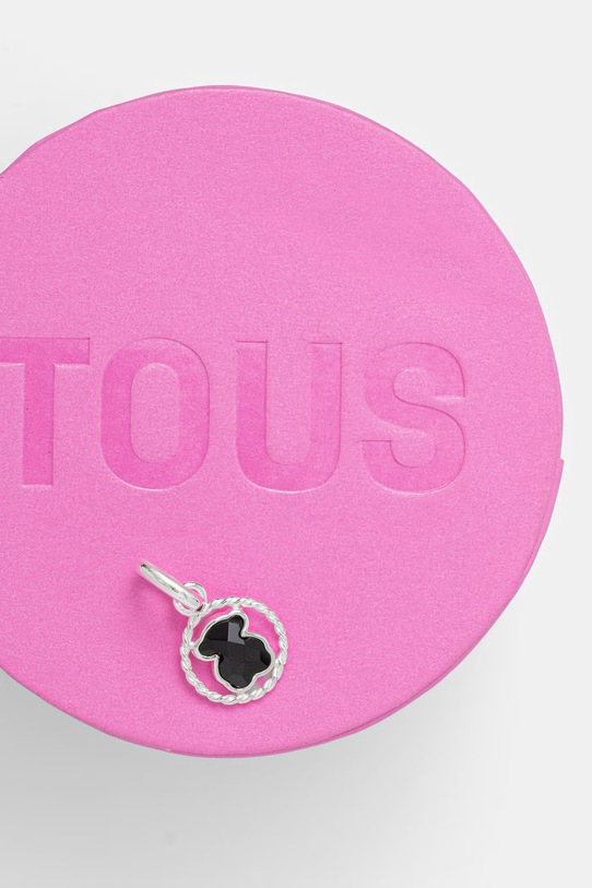 Akcesoria Tous zawieszka damska srebrna z onyksu 890900039 srebrny