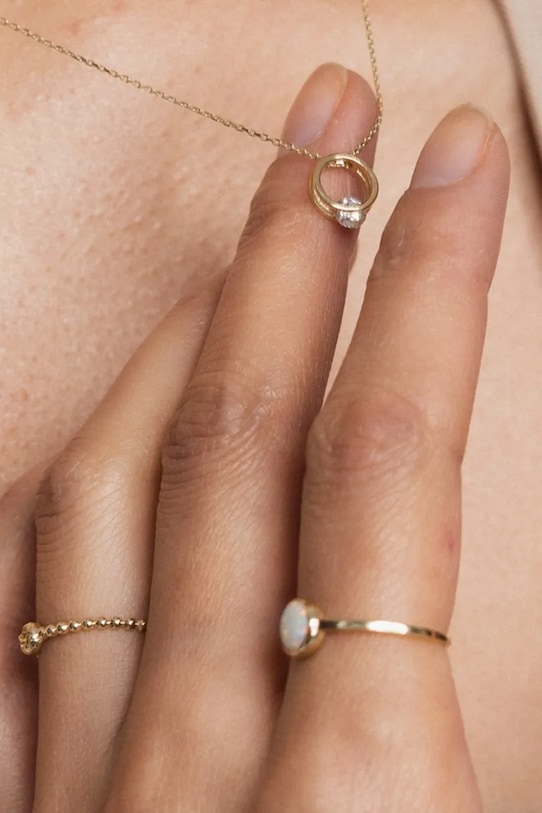 ANIA KRUK δαχτυλίδι Γυναικείο χρυσό χαλαζία DOLCE VITA χρυσαφί ZEMPZ0460