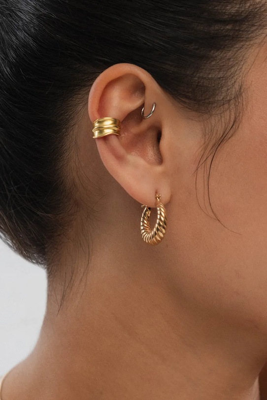 ANIA KRUK Fülbevaló női ezüst VINTAGE arany SSIKS1100Z