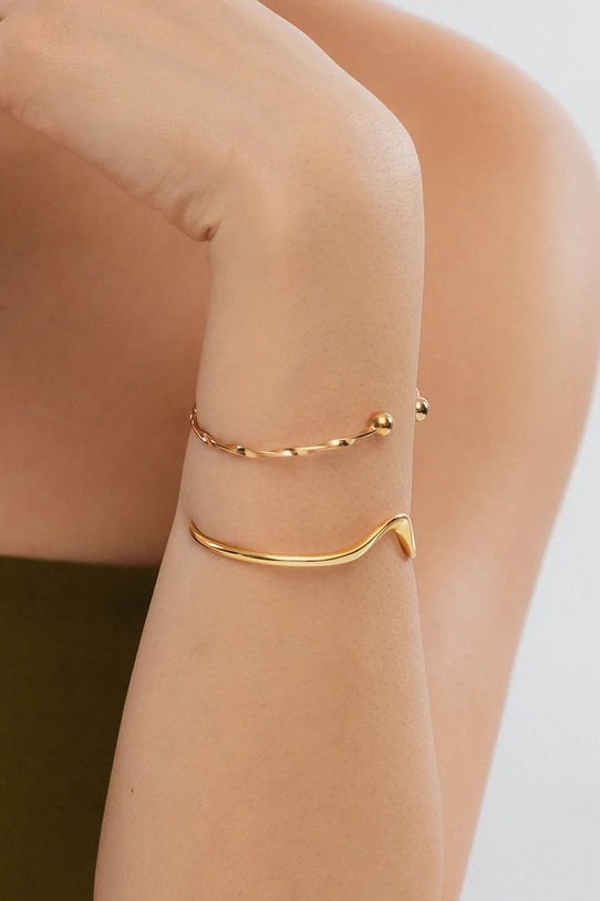 ANIA KRUK karkötő női aranyozott ezüst OVAL arany SSIAS0870Z