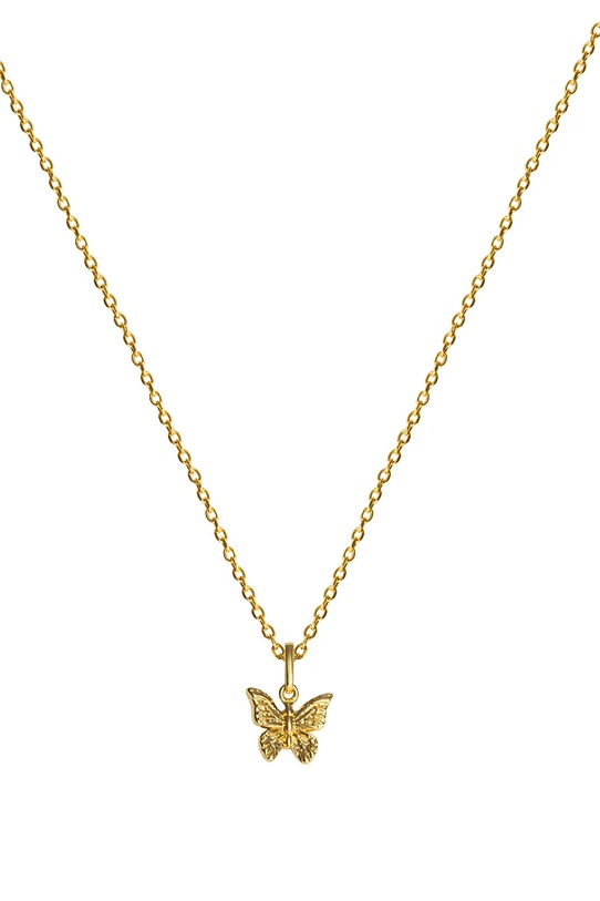 ANIA KRUK колие с висулка дамско от позлатено сребро без камък BELIEVE злато SMRNS2300Z