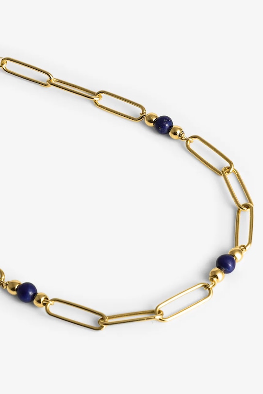 ANIA KRUK колие дамско от позлатено сребро лапис лазули DUO SMINN0804Z злато ZS26