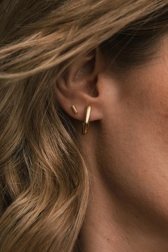 Kiegészítők ANIA KRUK fülbevaló női aranyozott ezüst TRENDY SMIKS0690Z arany