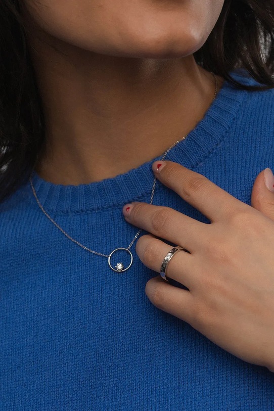 Kiegészítők ANIA KRUK női ezüst nyaklánc medállal köbös cirkónium GLAMOUR SJDNC0221 ezüst