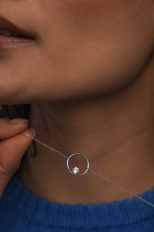 ANIA KRUK női ezüst nyaklánc medállal köbös cirkónium GLAMOUR ezüst SJDNC0221