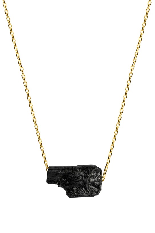 ANIA KRUK колие с висулка дамско от позлатено сребро с турмалин SUMMER злато SAKNN3241Z