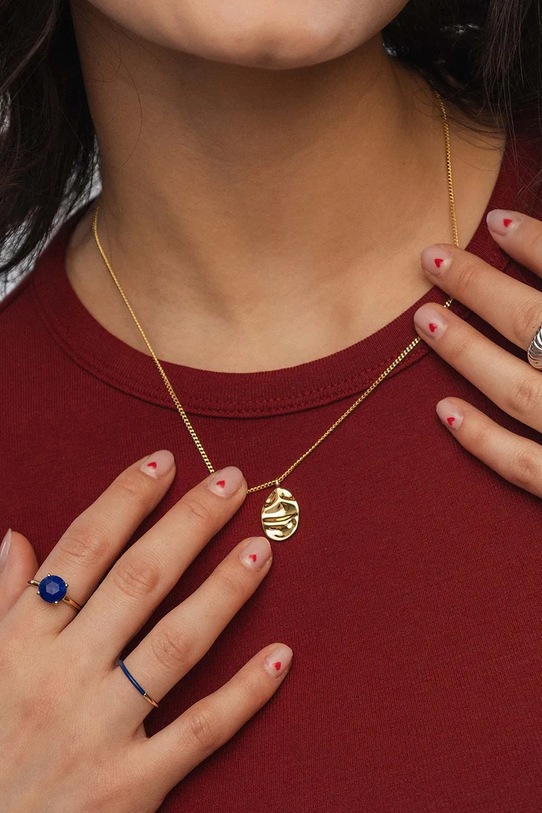 Аксесоари ANIA KRUK дамско колие от месинг без камък TRENDY MRUNM2970Z злато